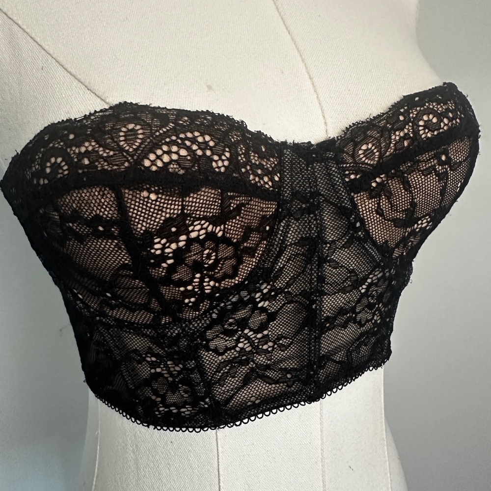 Black Lace Bustier Intimates